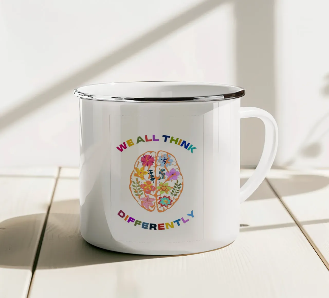 Neurodiversity tazza in smalto da mary shop