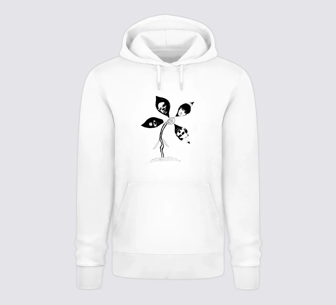 Silhouette Faccia di foglia - Slint felpa con cappuccio da mannys_artt