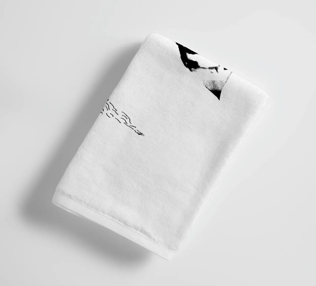 Silhouette Faccia di foglia - Slint asciugamano da bagno da mannys_artt
