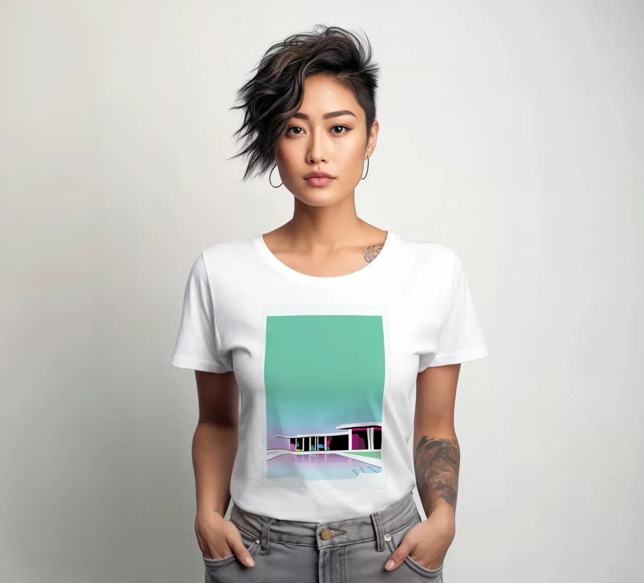 Less than zero t-shirt da donna da Three Of The Possessed