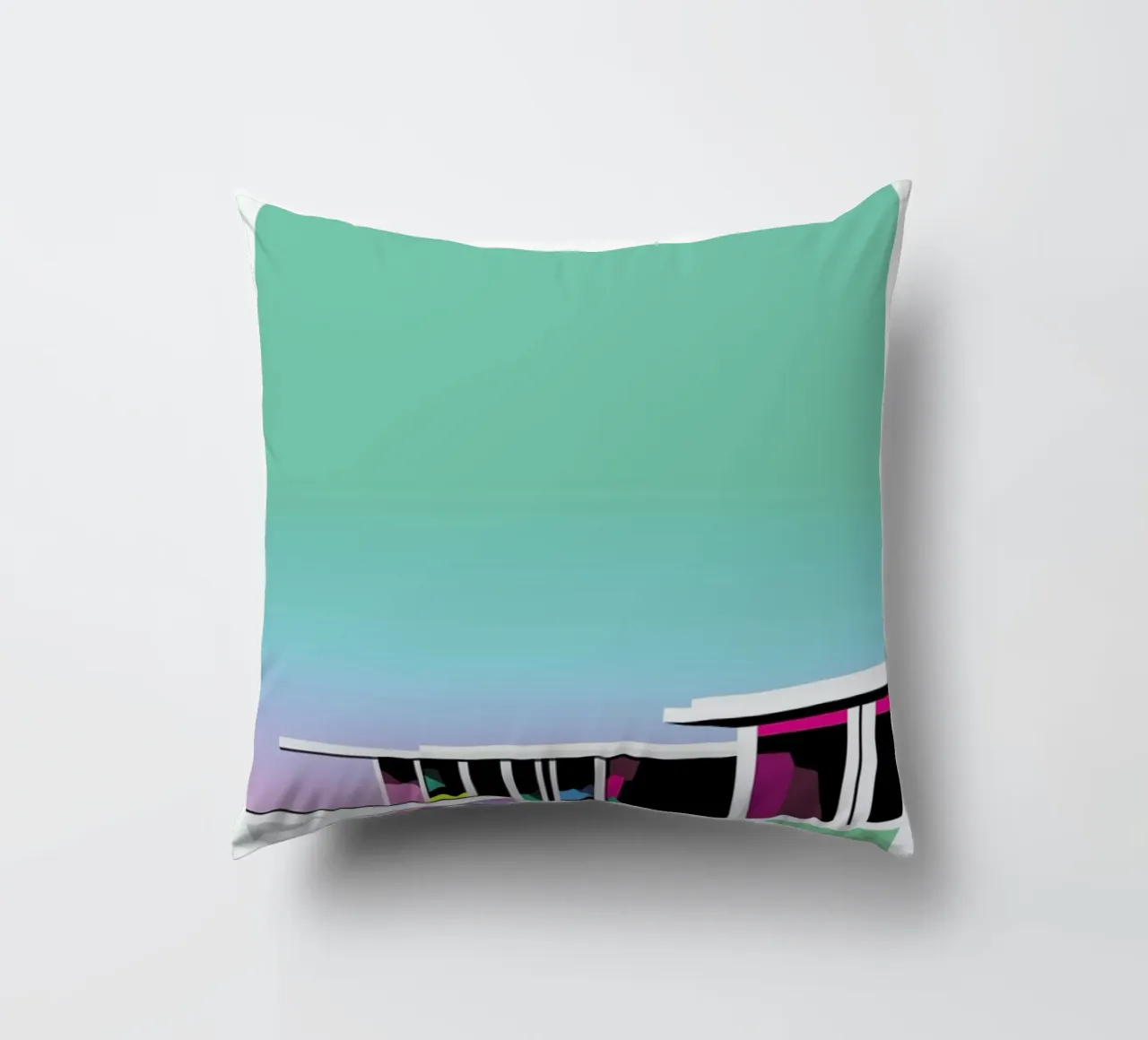 Less than zero decorative cushion by Three Of The Possessed