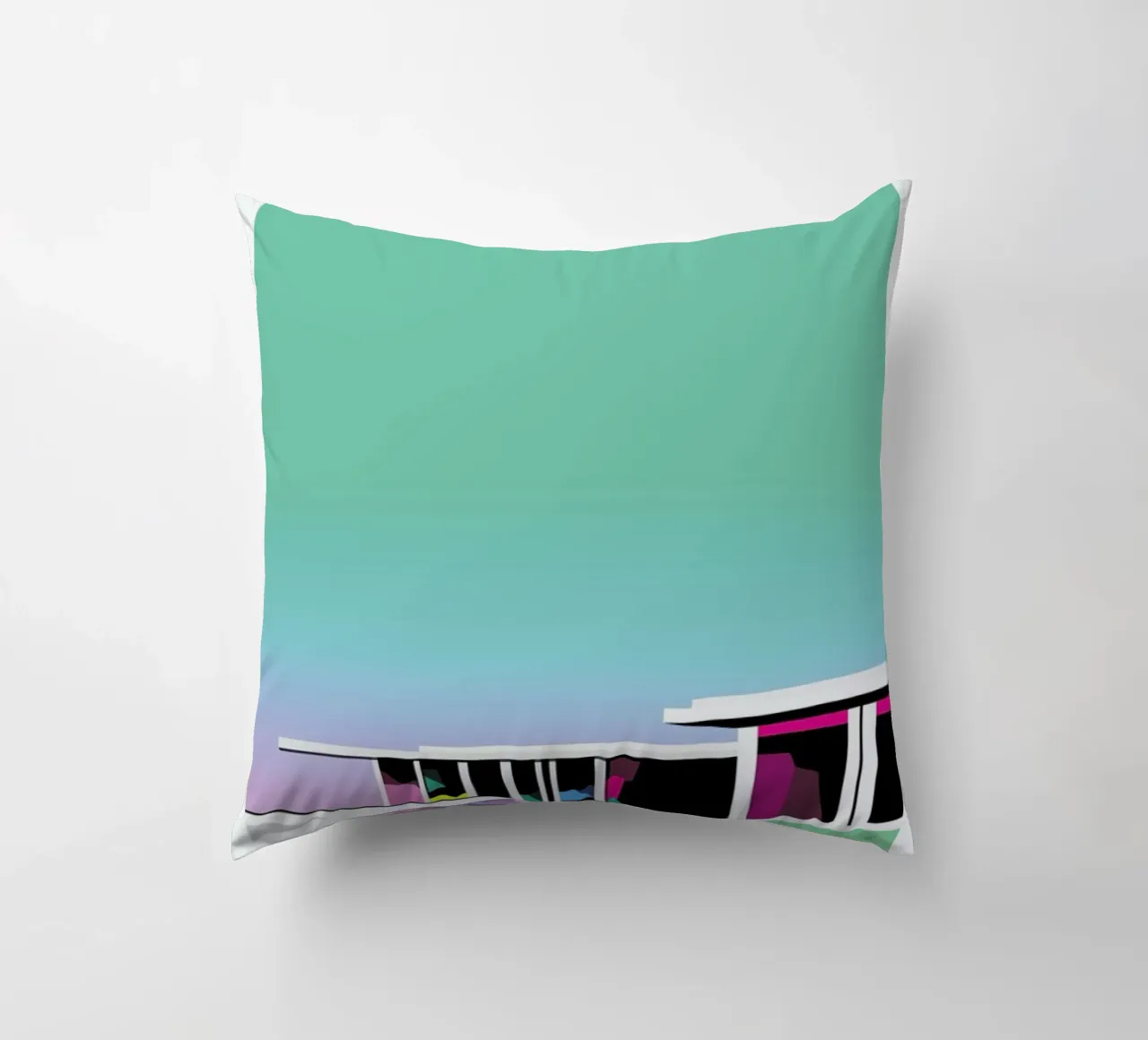 Less than zero decorative cushion by Three Of The Possessed