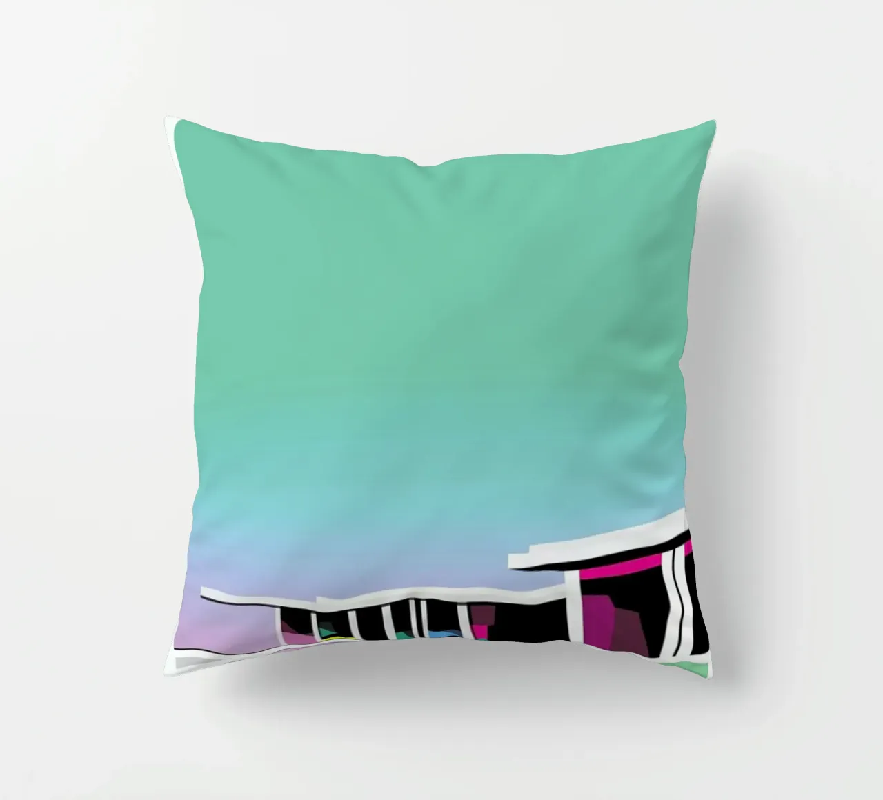 Less than zero decorative cushion by Three Of The Possessed