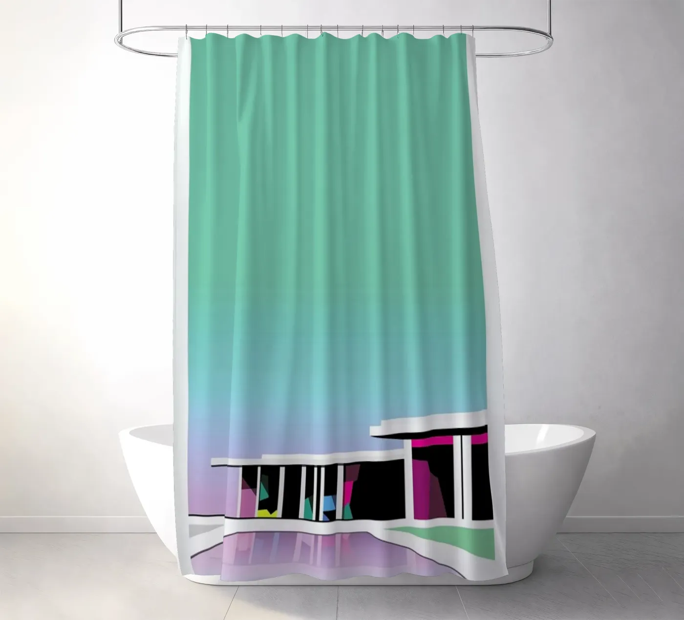 Less than zero douchegordijn van Three Of The Possessed