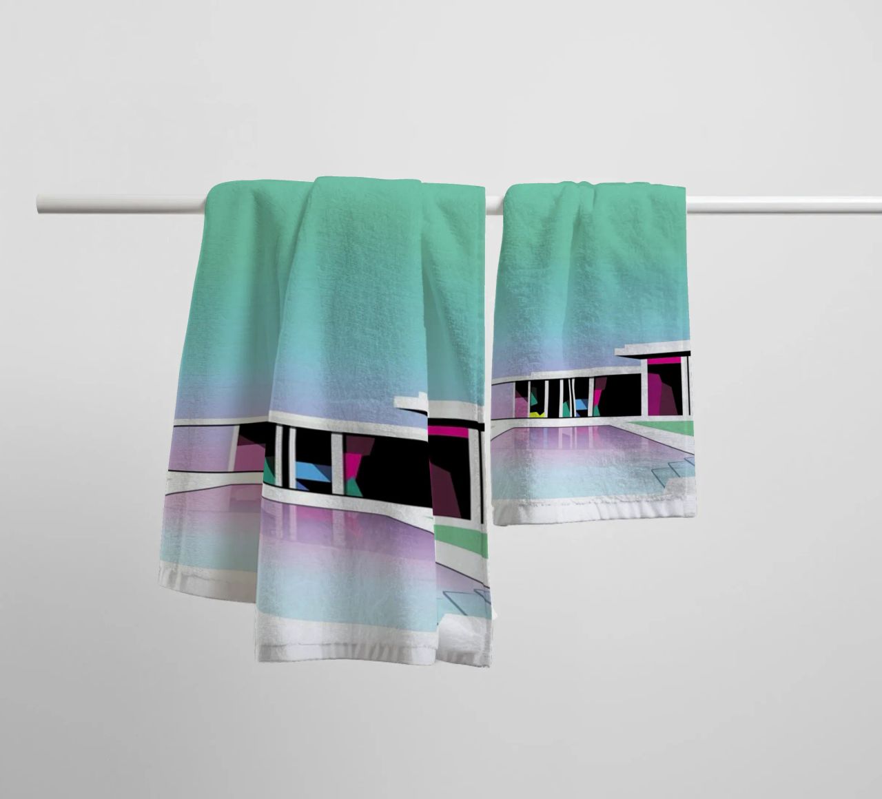 Less than zero serviette de bain de Three Of The Possessed