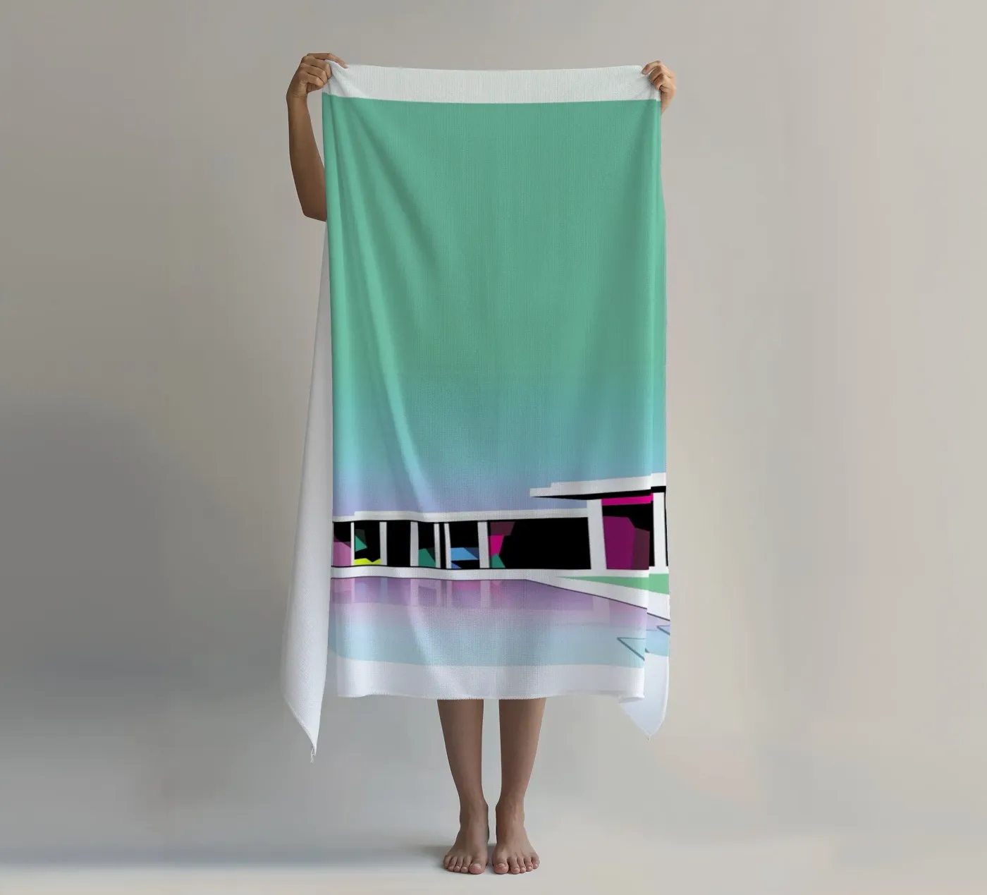 Less than zero strandhanddoek van Three Of The Possessed