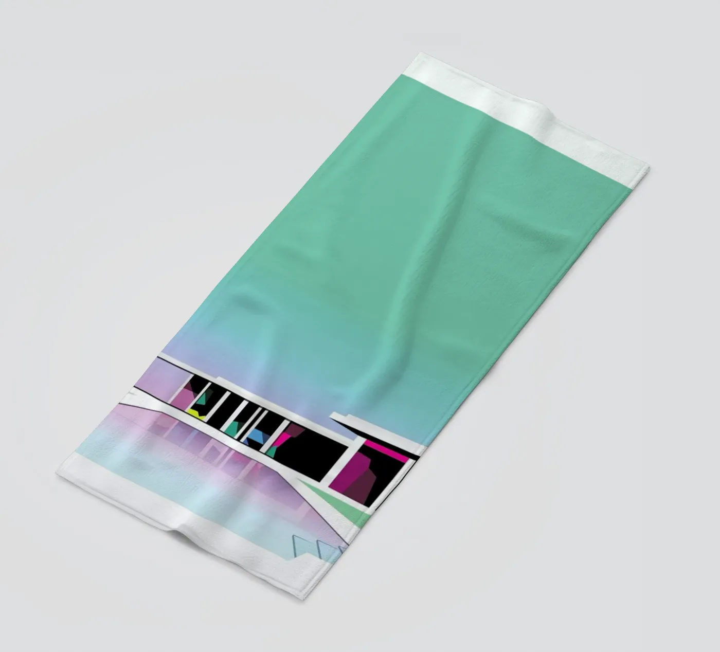 Less than zero beach towel by Three Of The Possessed
