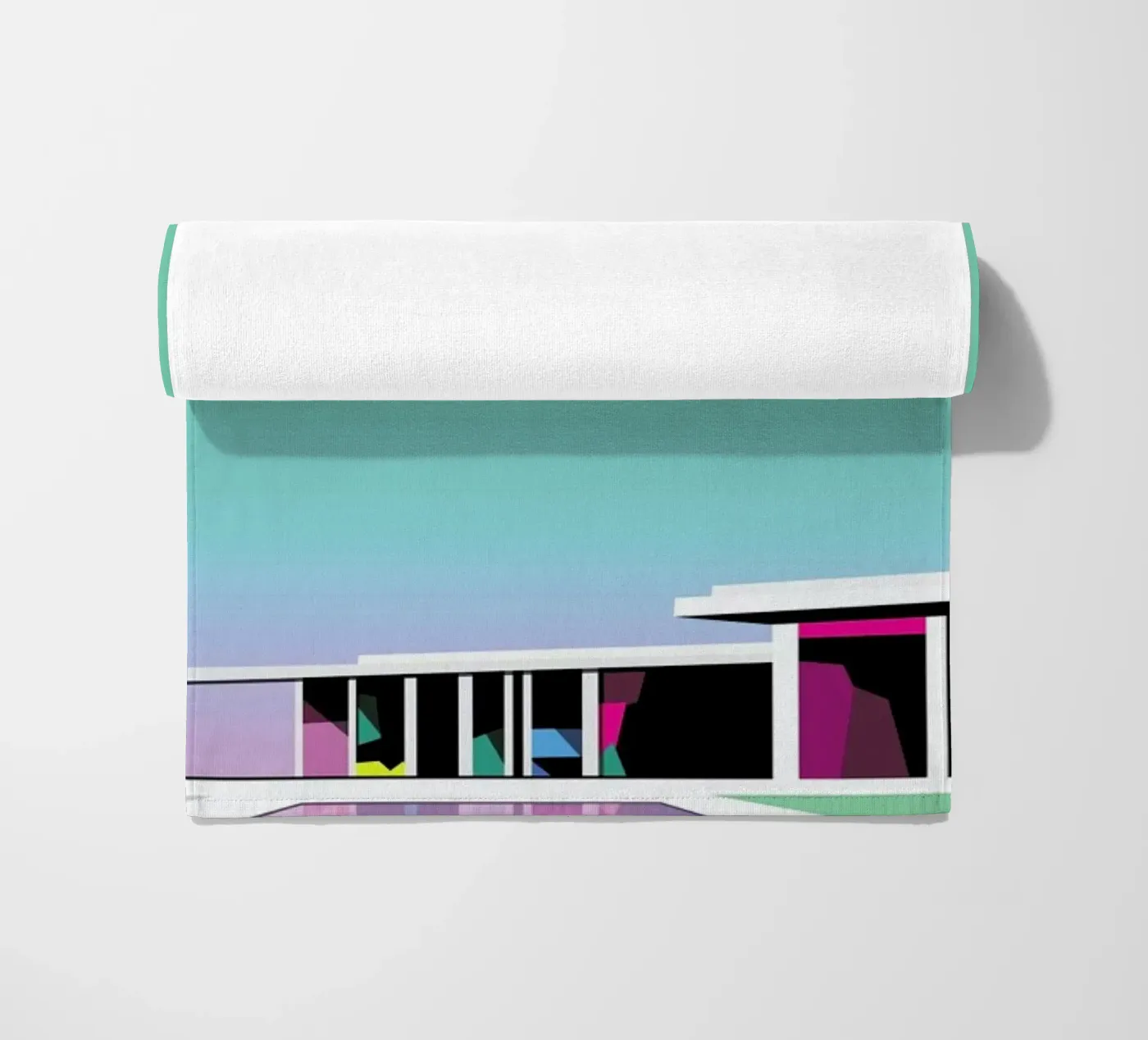 Less than zero beach towel by Three Of The Possessed