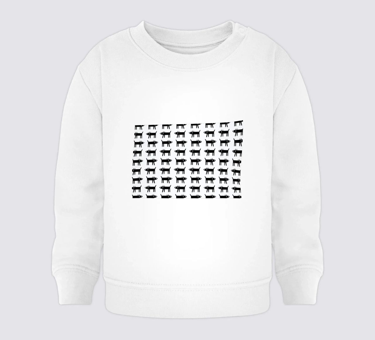 dog pattern 1 felpa neonato da Studio Teer
