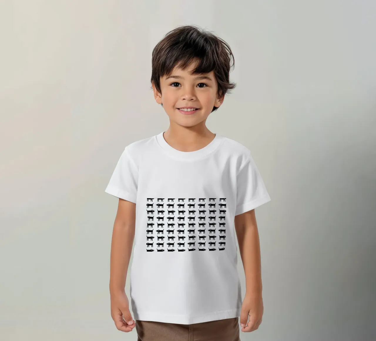 dog pattern 1 t-shirt bambini da Studio Teer