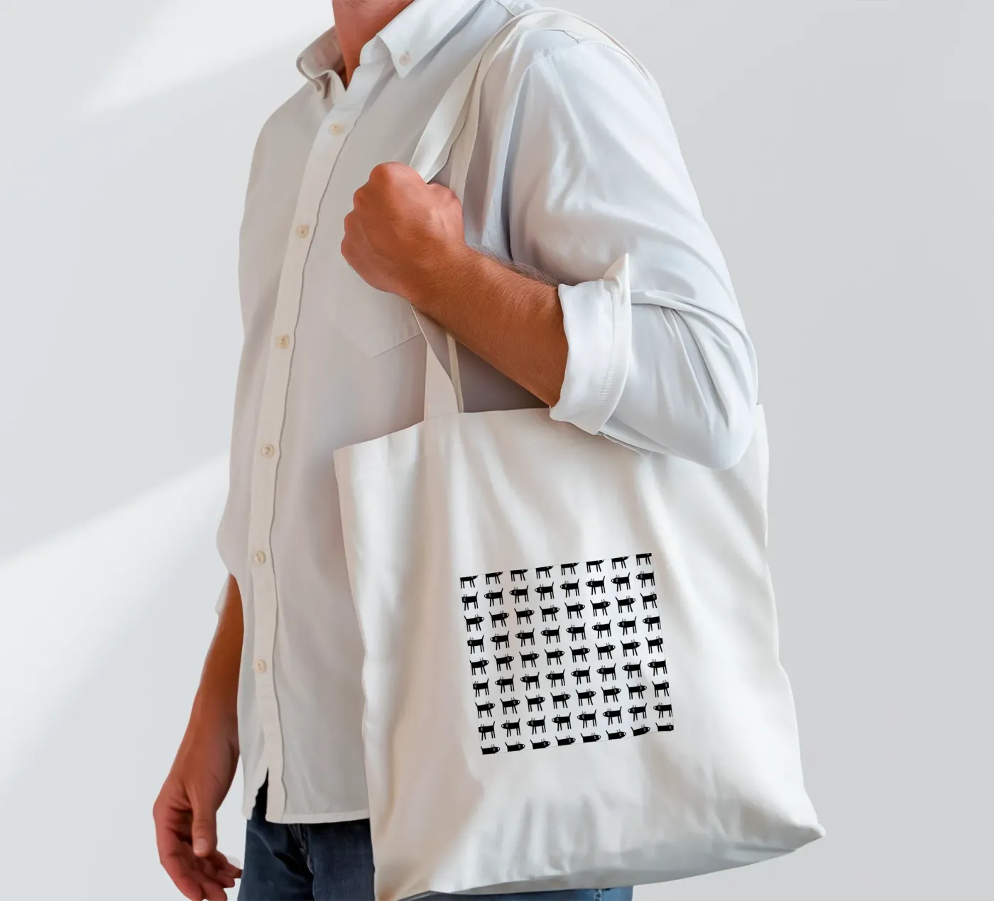 dog pattern 1 tote bag by Studio Teer