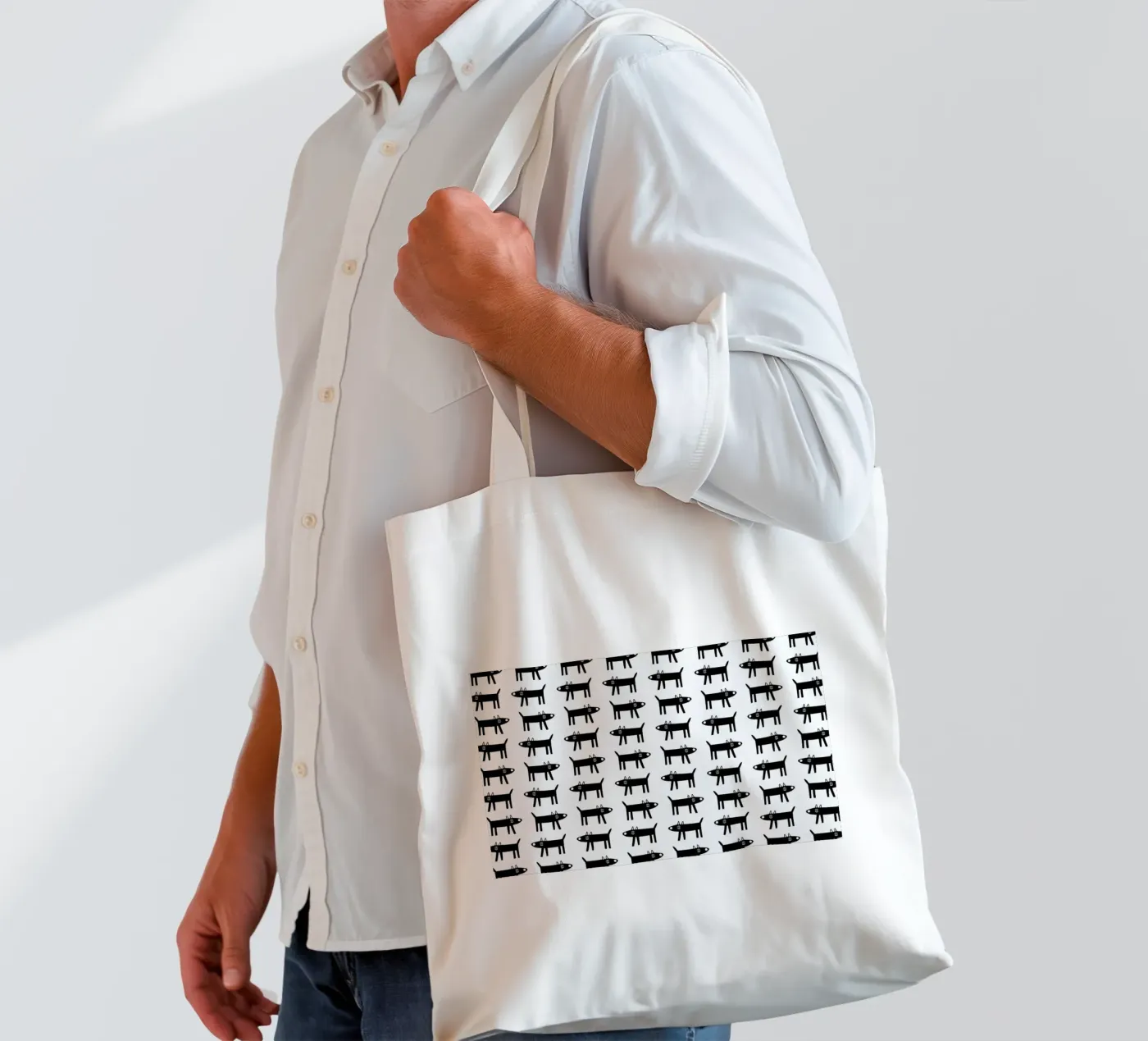 dog pattern 1 tote bag by Studio Teer