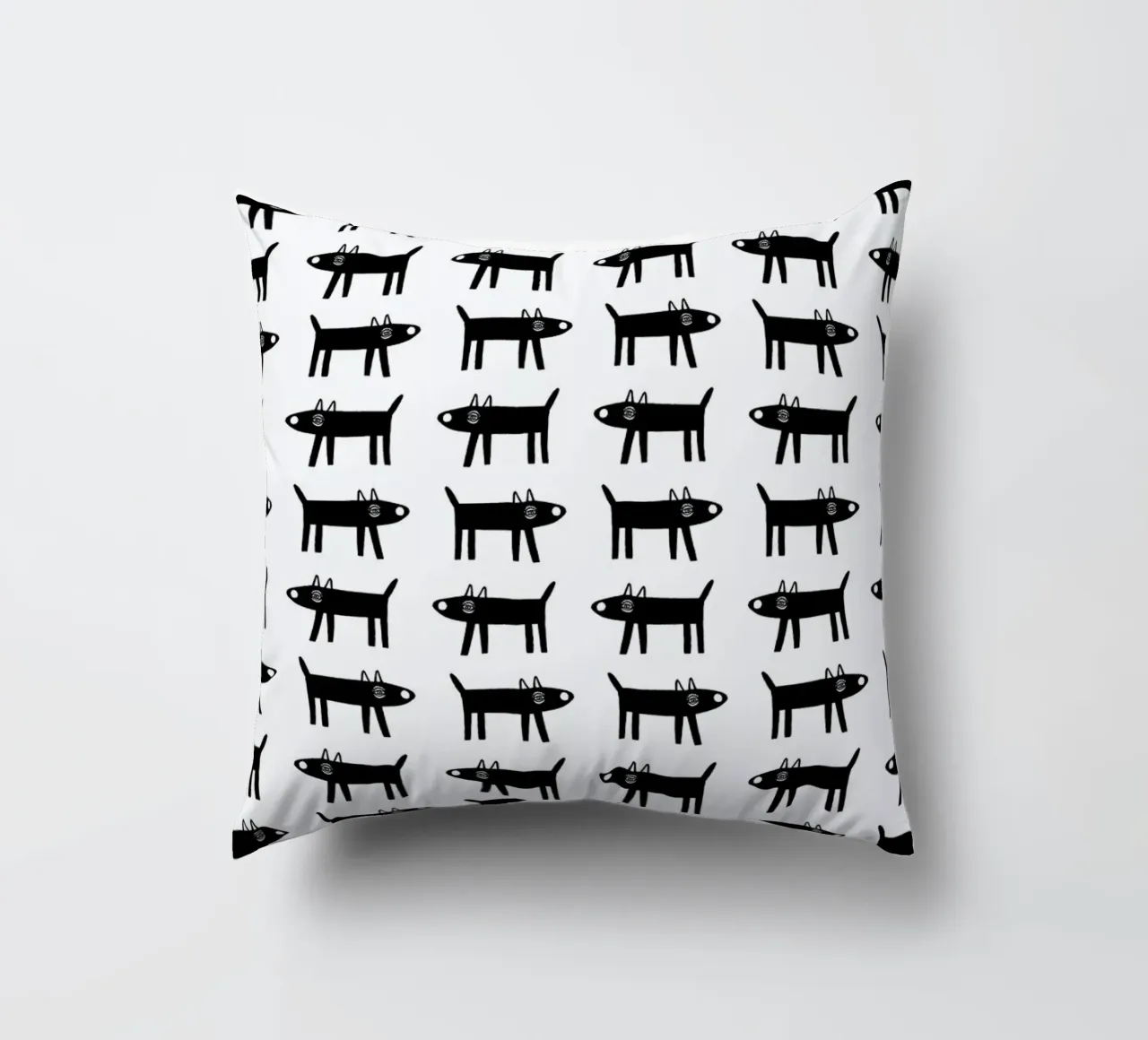 dog pattern 1 cuscino da Studio Teer