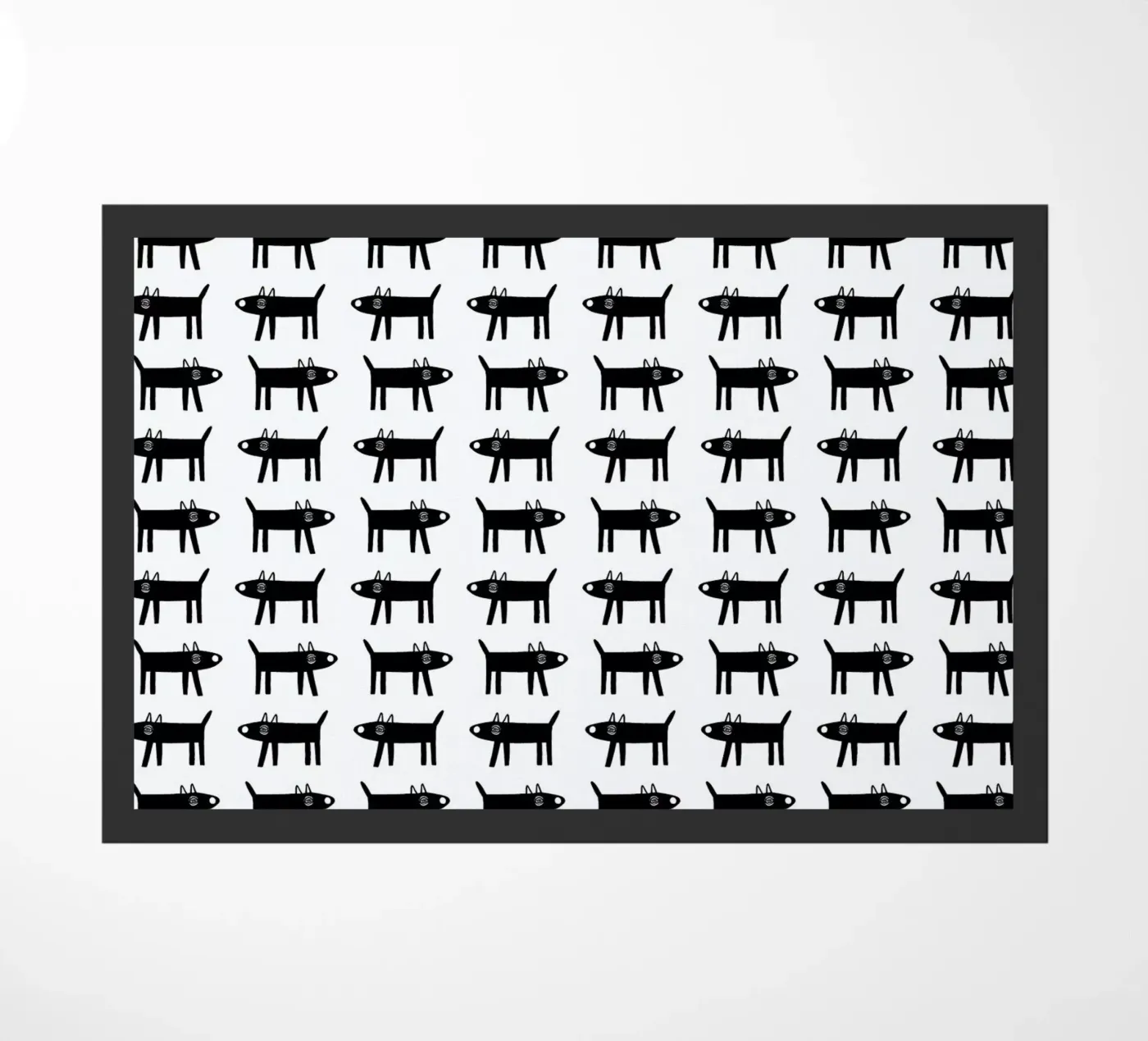 dog pattern 1 doormat by Studio Teer