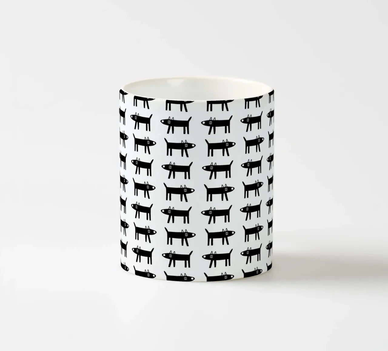 dog pattern 1 Keramik Tasse von Studio Teer