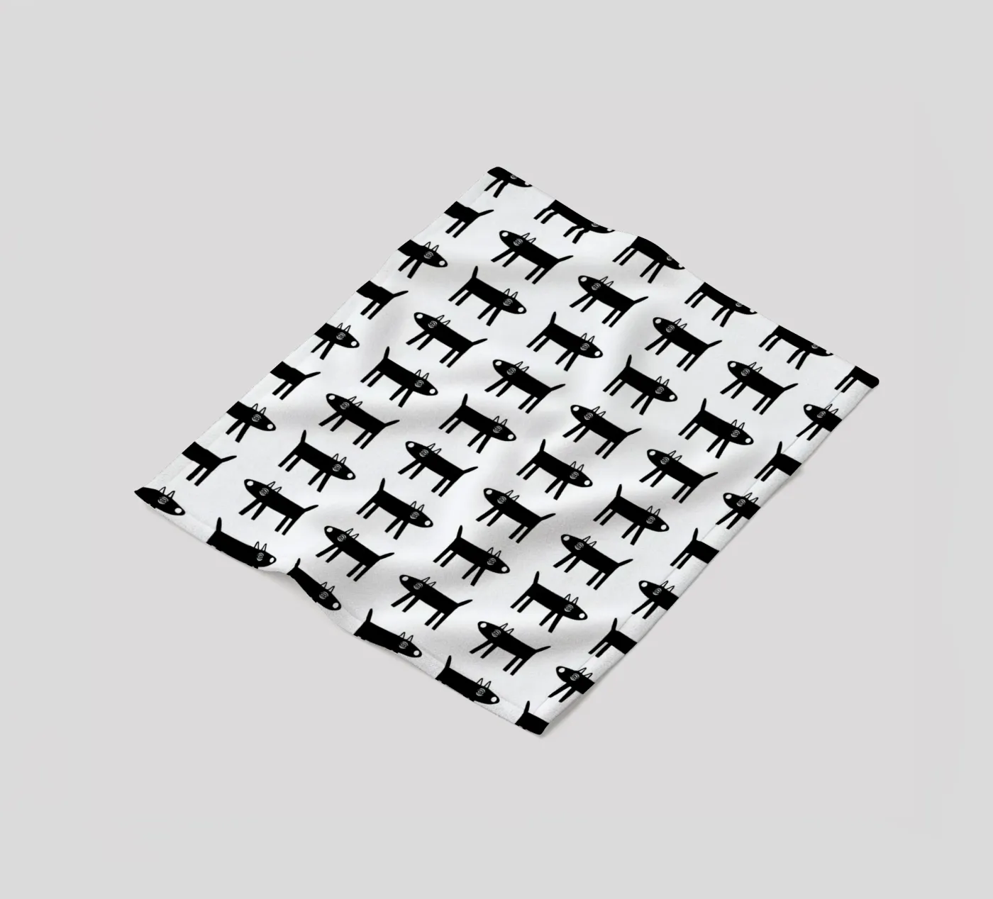 dog pattern 1 fleecedeken van Studio Teer