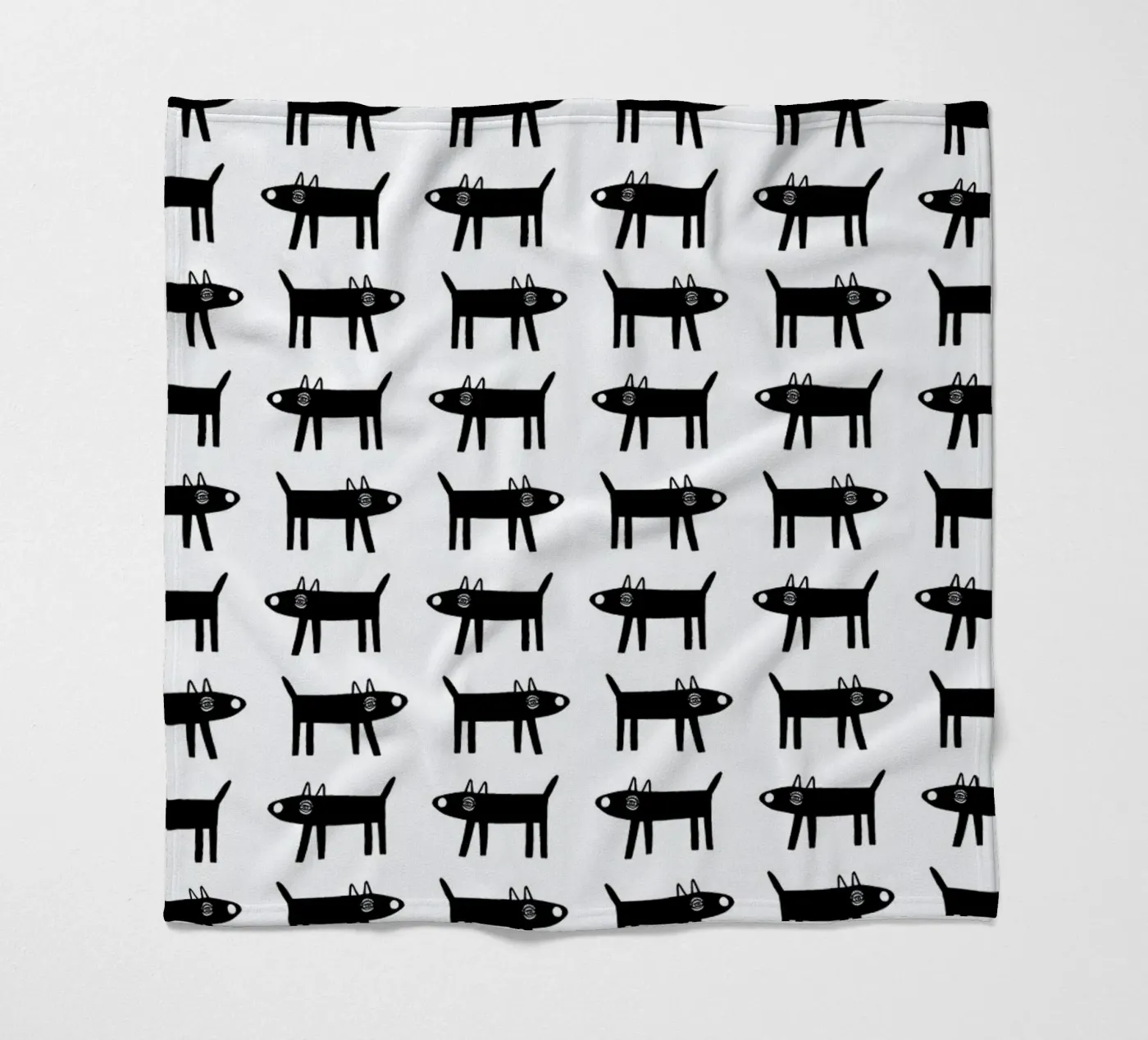 dog pattern 1 fleecedeken van Studio Teer