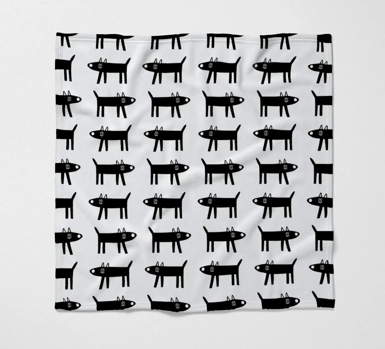 dog pattern 1 fleece blanket by Studio Teer