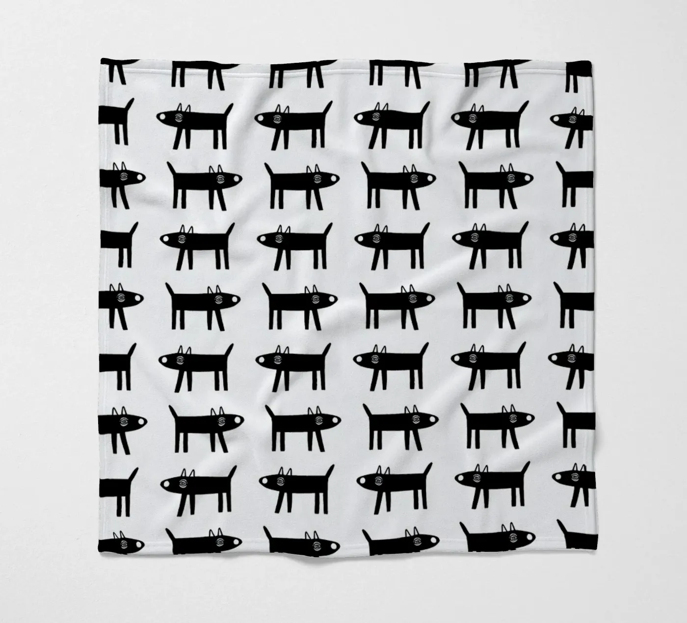 dog pattern 1 plaid polaire de Studio Teer