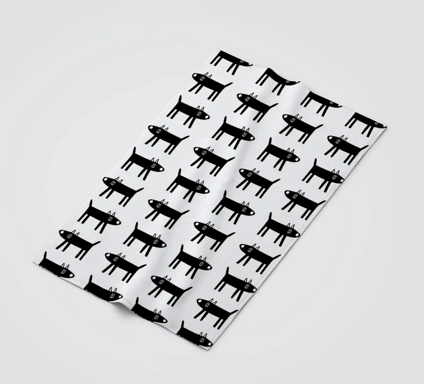 dog pattern 1 fleecedeken van Studio Teer