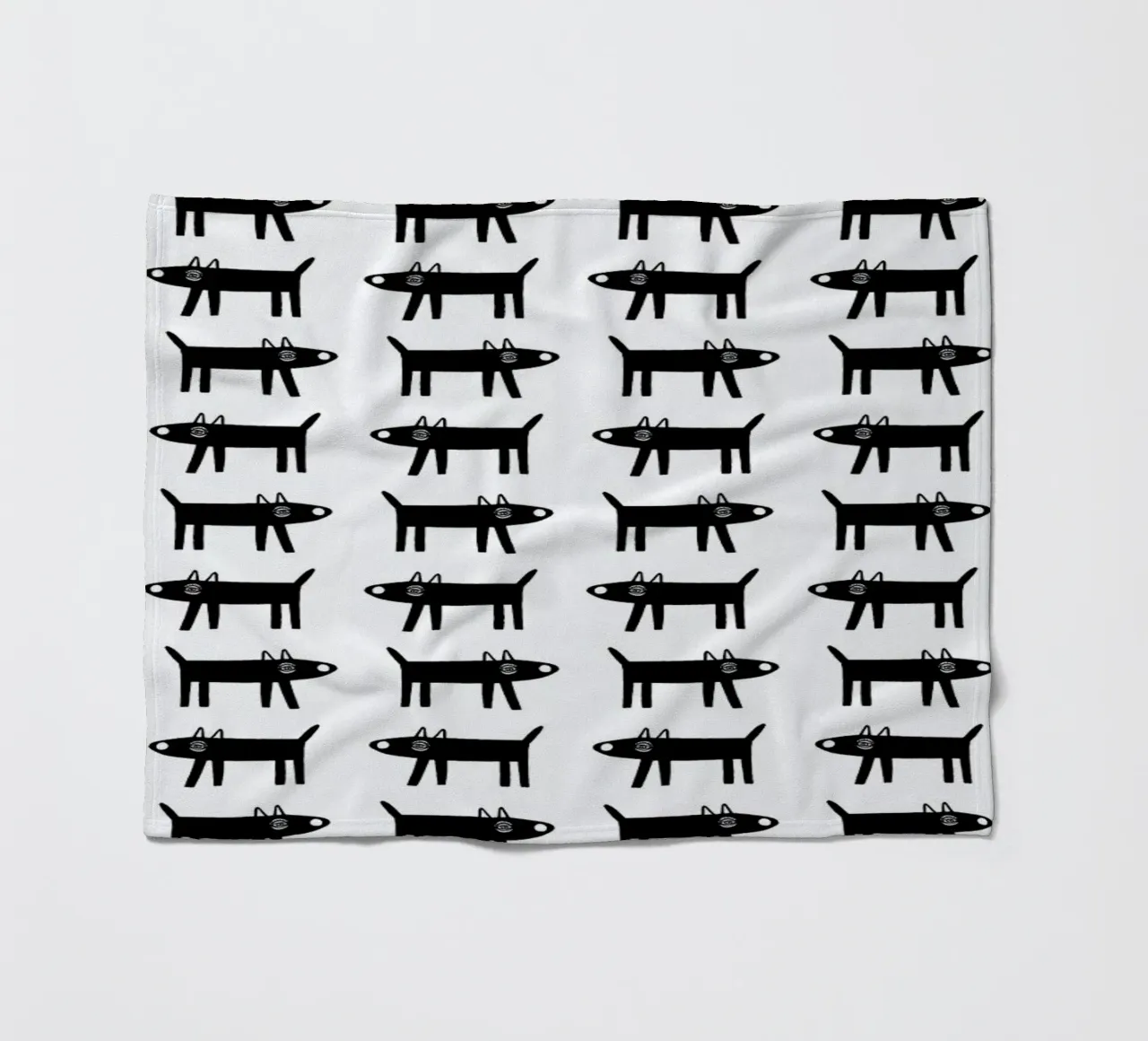 dog pattern 1 fleece blanket by Studio Teer