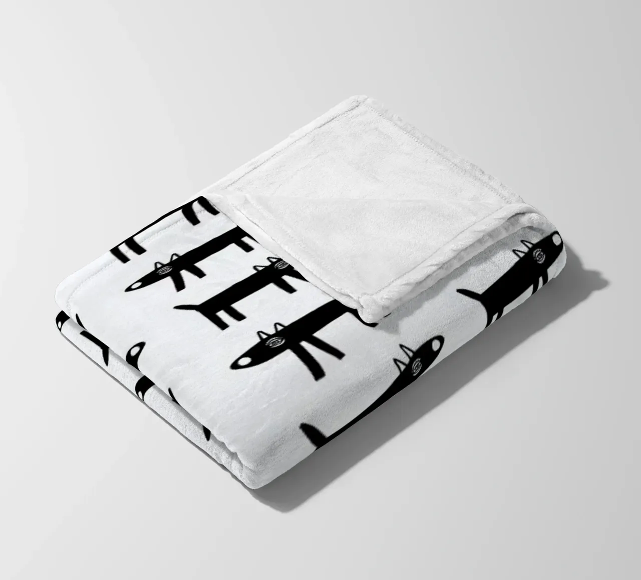 dog pattern 1 fleece blanket by Studio Teer