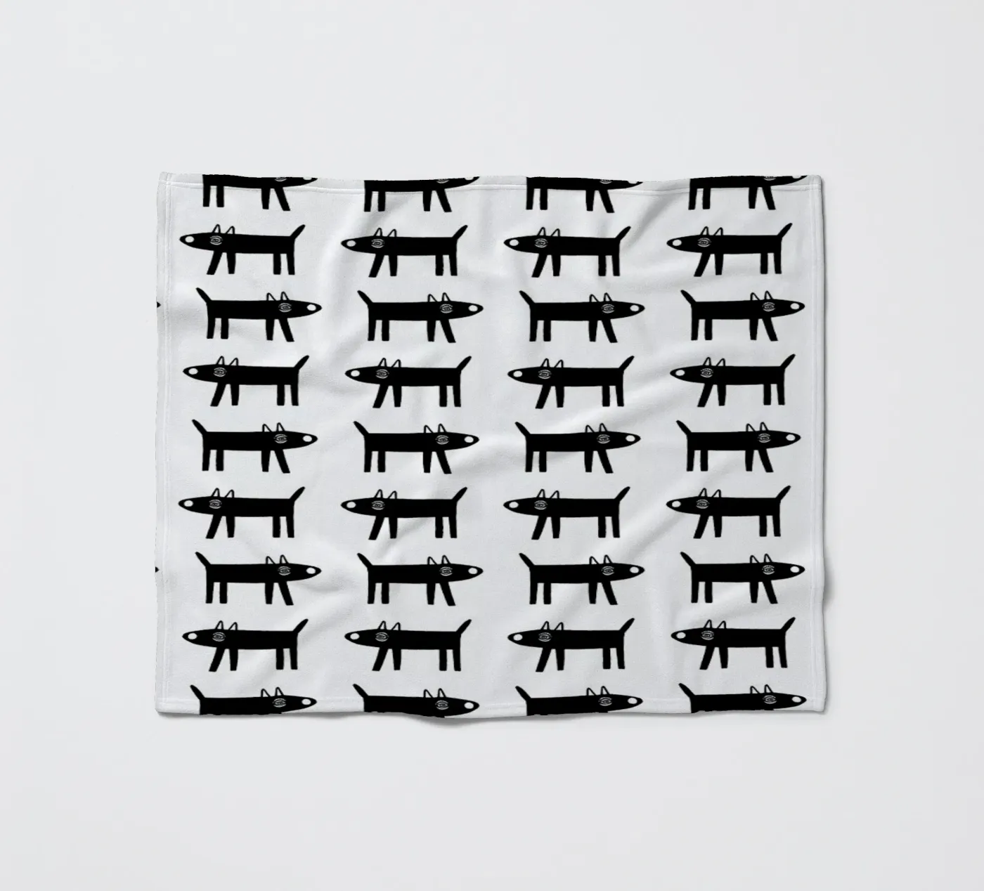dog pattern 1 fleecedeken van Studio Teer