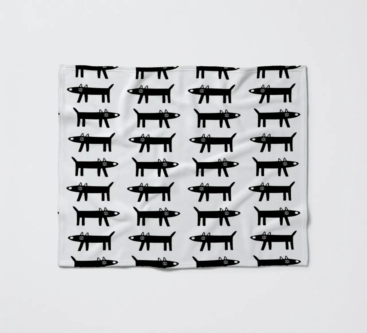 dog pattern 1 fleece blanket by Studio Teer