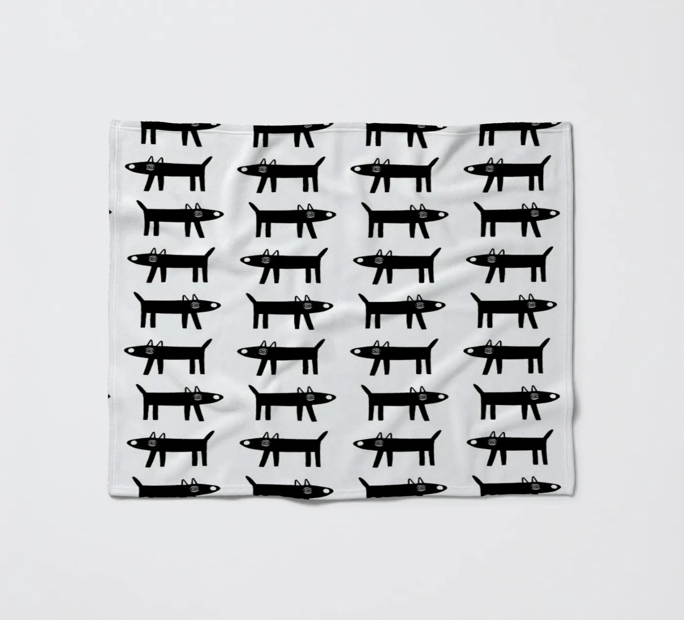 dog pattern 1 plaid polaire de Studio Teer