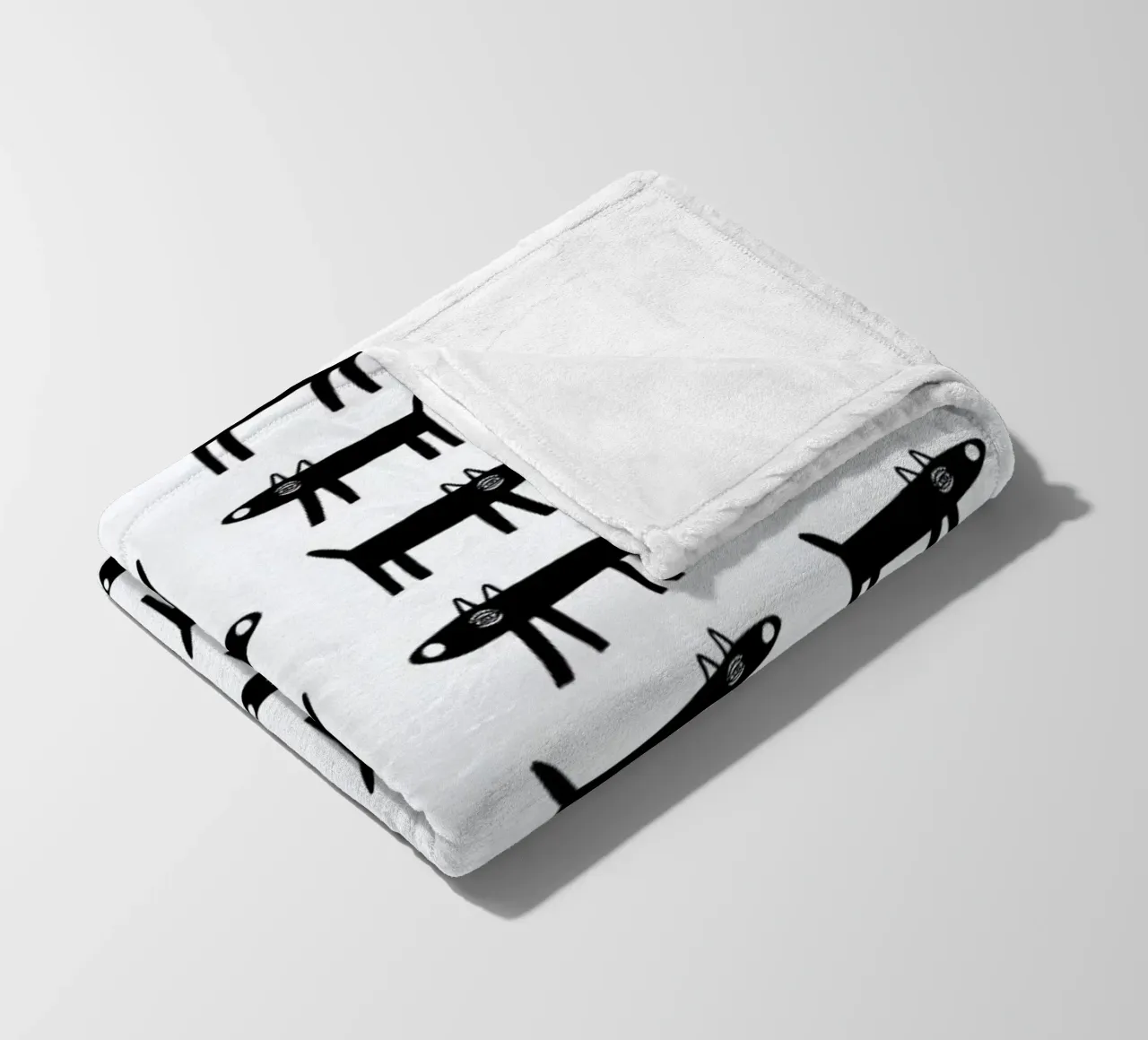 dog pattern 1 fleece blanket by Studio Teer
