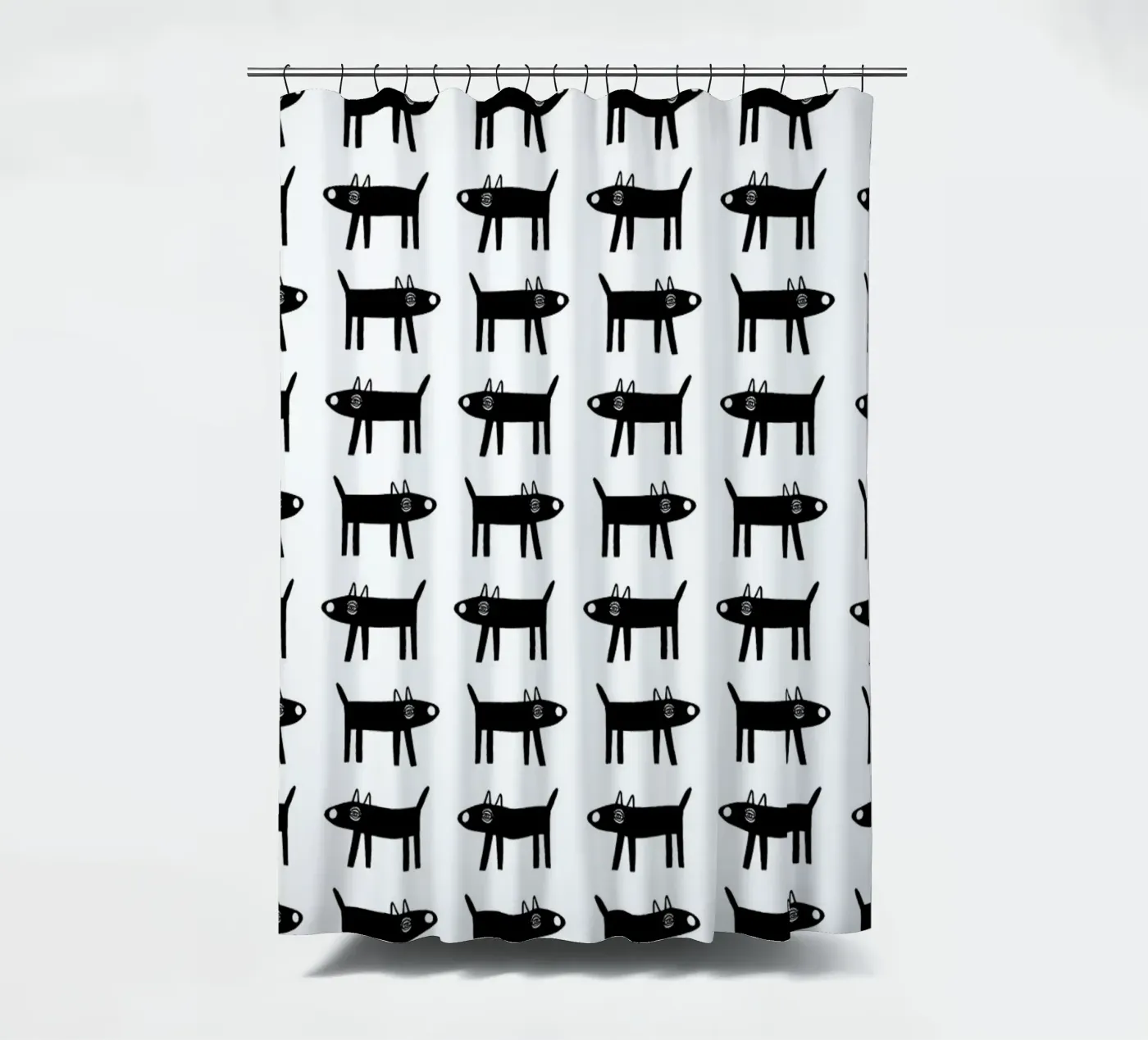 dog pattern 1 Duschvorhang von Studio Teer