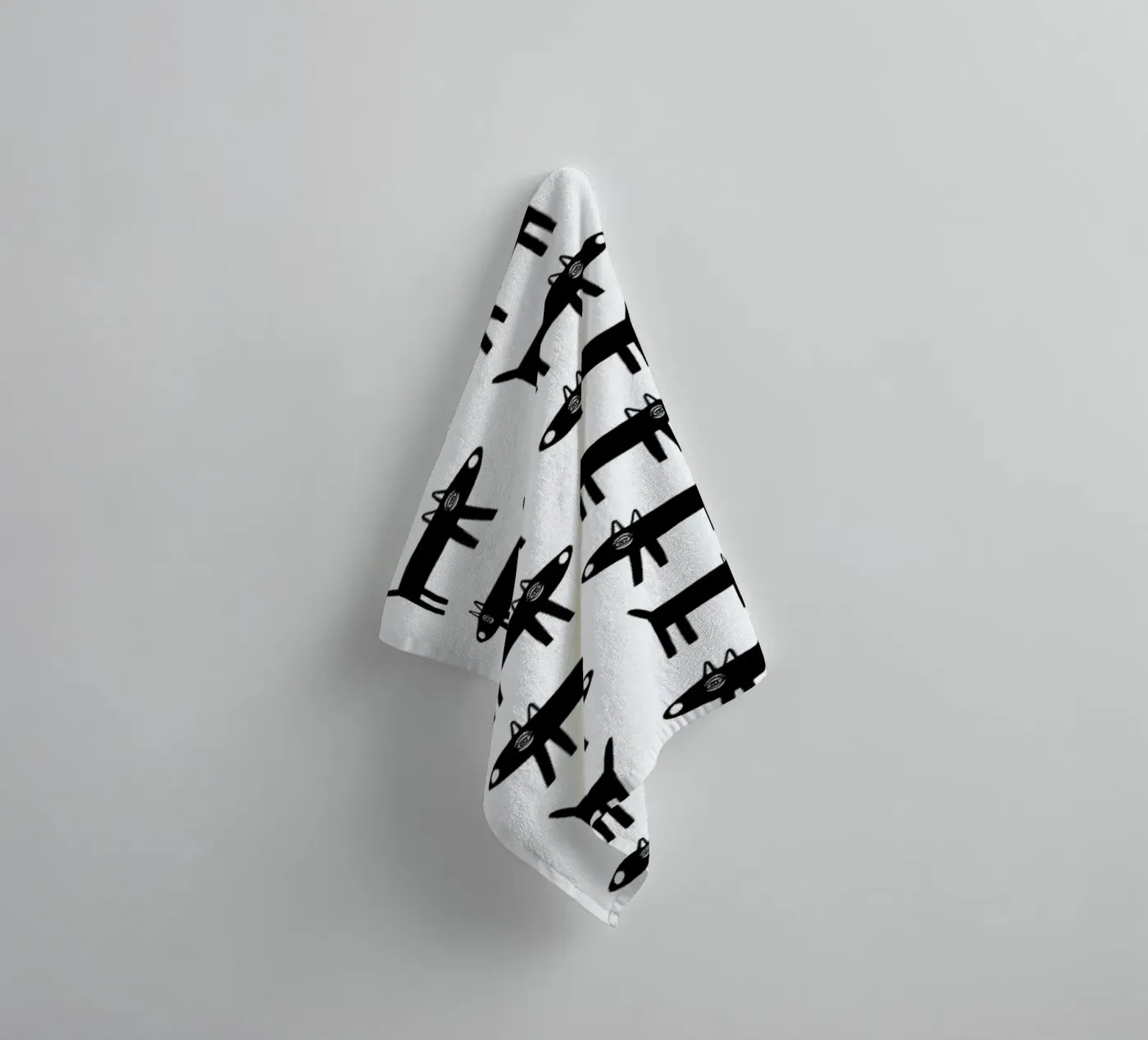 dog pattern 1 towel by Studio Teer