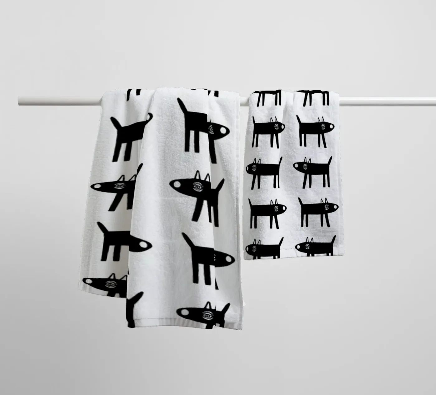 dog pattern 1 towel by Studio Teer