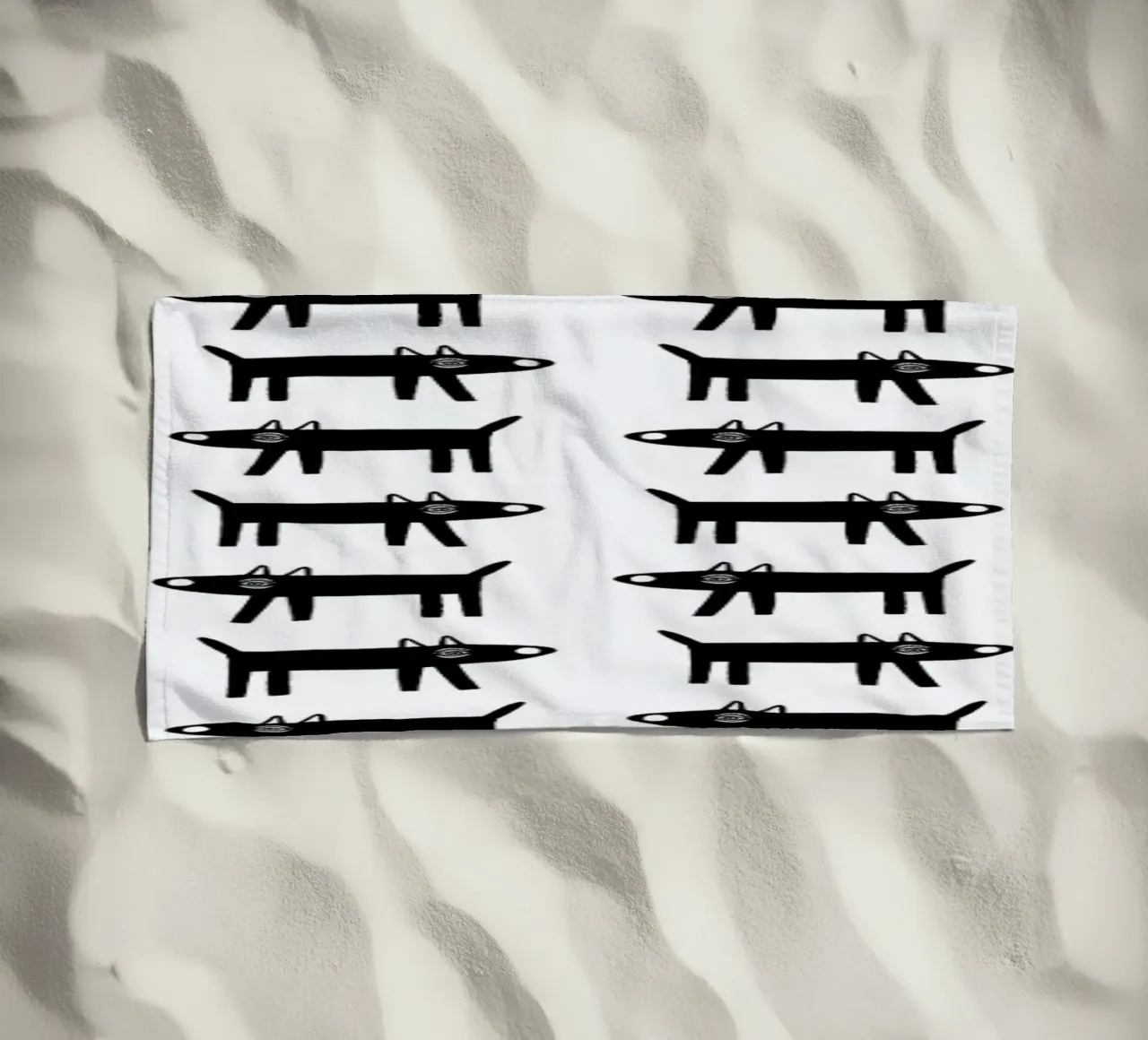 dog pattern 1 telo mare da Studio Teer