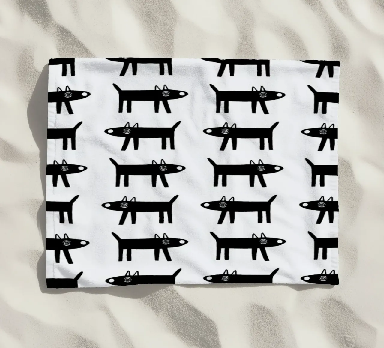 dog pattern 1 telo mare da Studio Teer