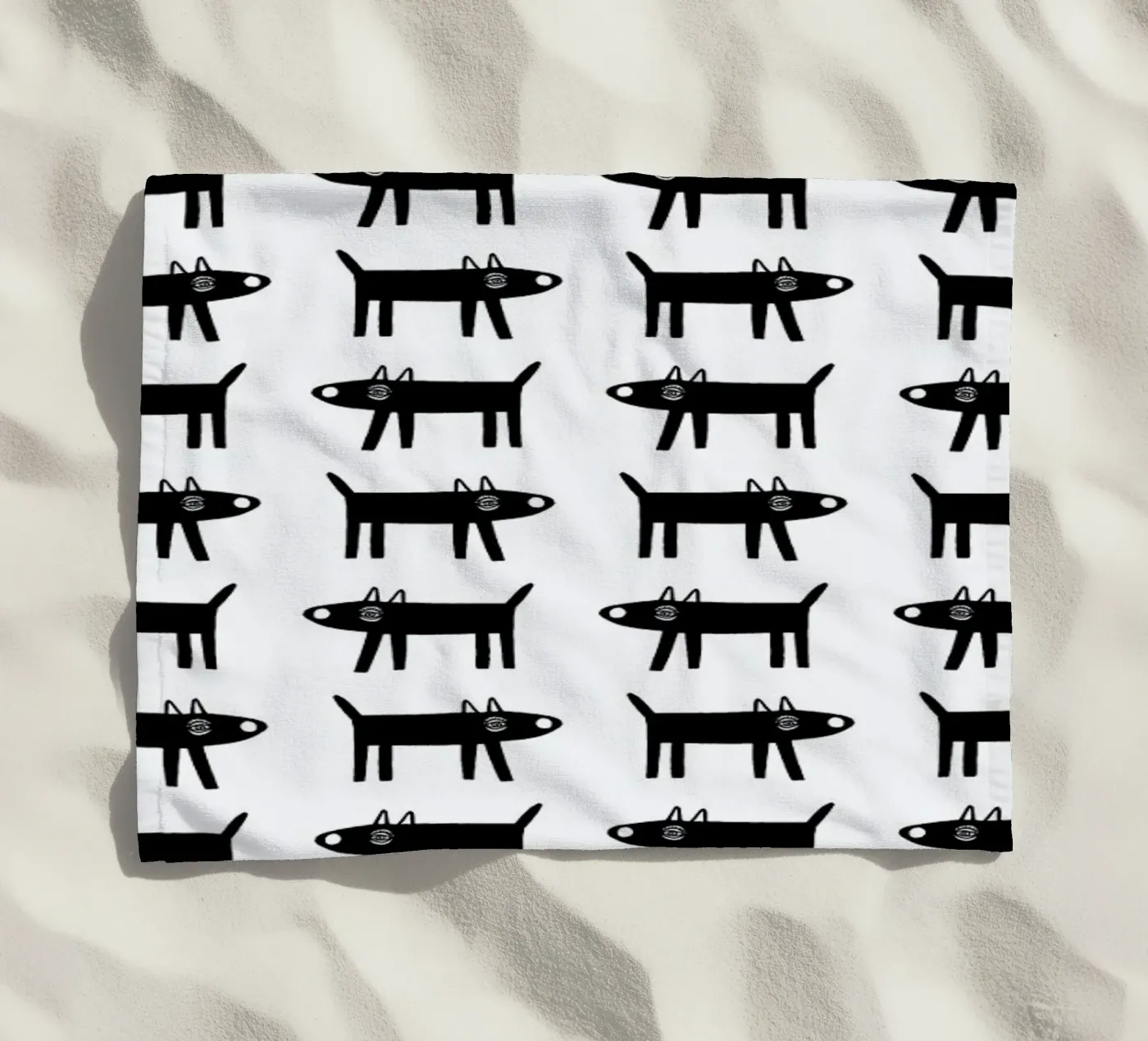 dog pattern 1 telo mare da Studio Teer