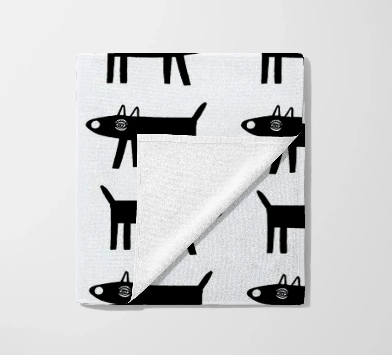 dog pattern 1 telo mare da Studio Teer