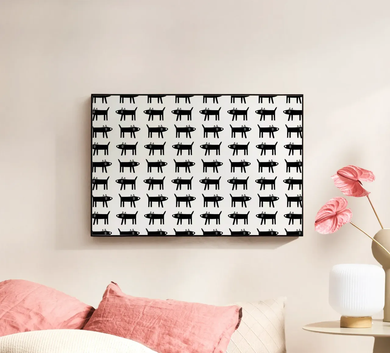 dog pattern 1 plexiglass da Studio Teer