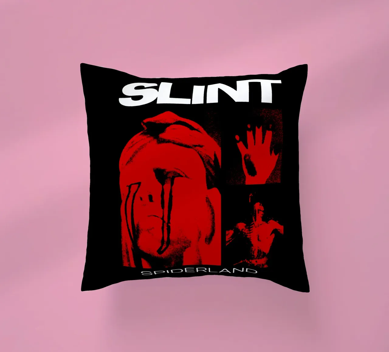 Silhouette Spiderland - Slint Rock cuscino da mannys_artt