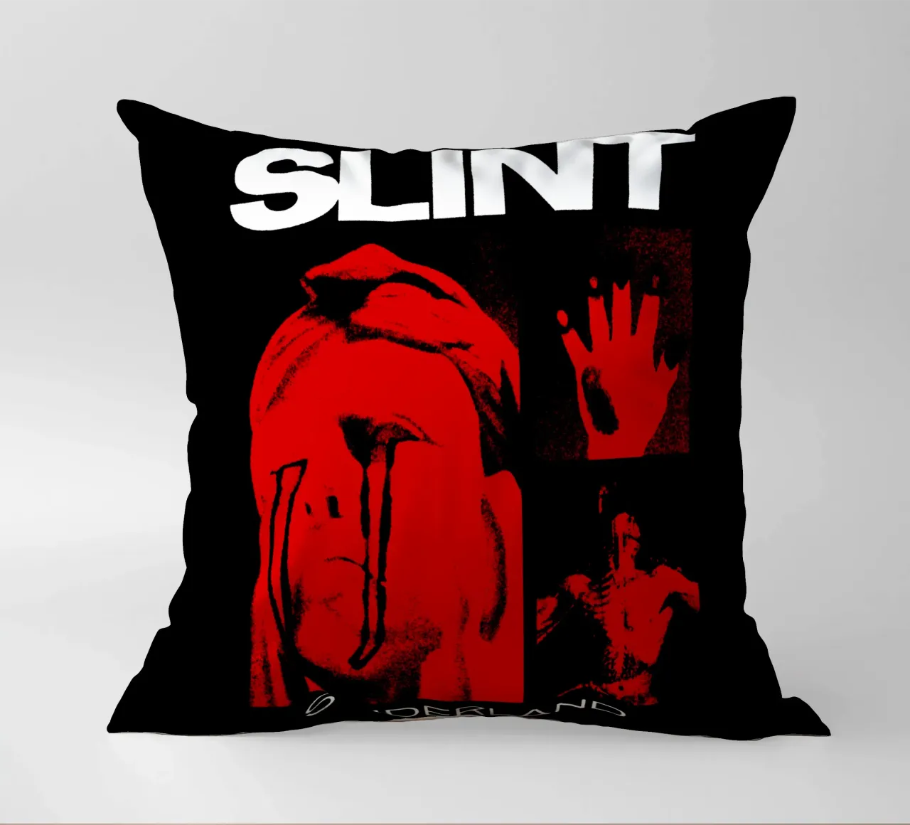 Silhouette Spiderland - Slint Rock cuscino da mannys_artt