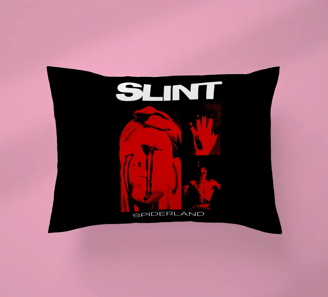 Silhouette Spiderland - Slint Rock cuscino da mannys_artt