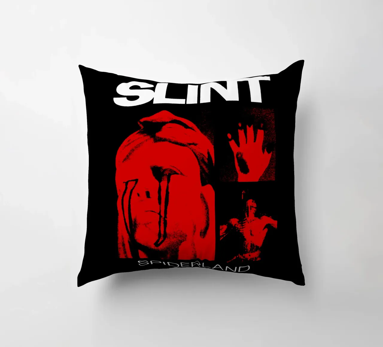 Silhouette Spiderland - Slint Rock cuscino da mannys_artt
