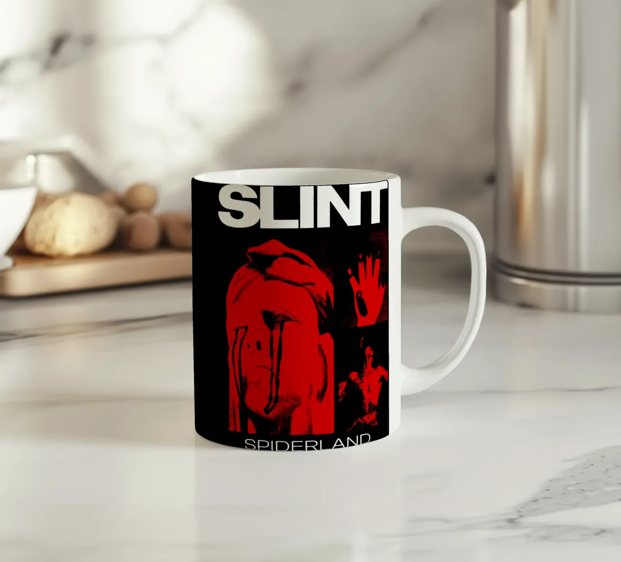 Silhouette Spiderland - Slint Rock tazza in ceramica da mannys_artt