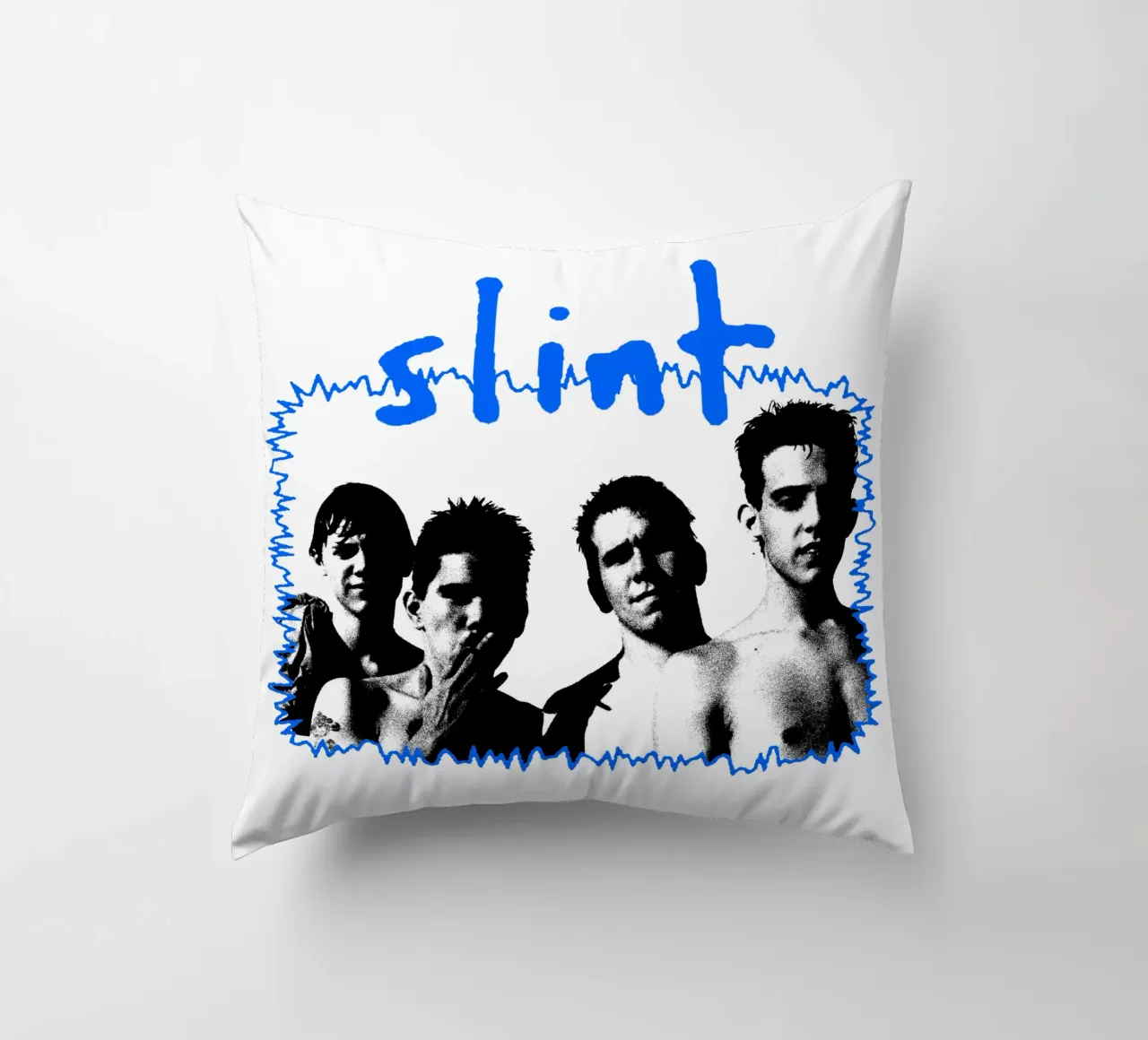 Silhouette Stile Folk - Slint cuscino da mannys_artt