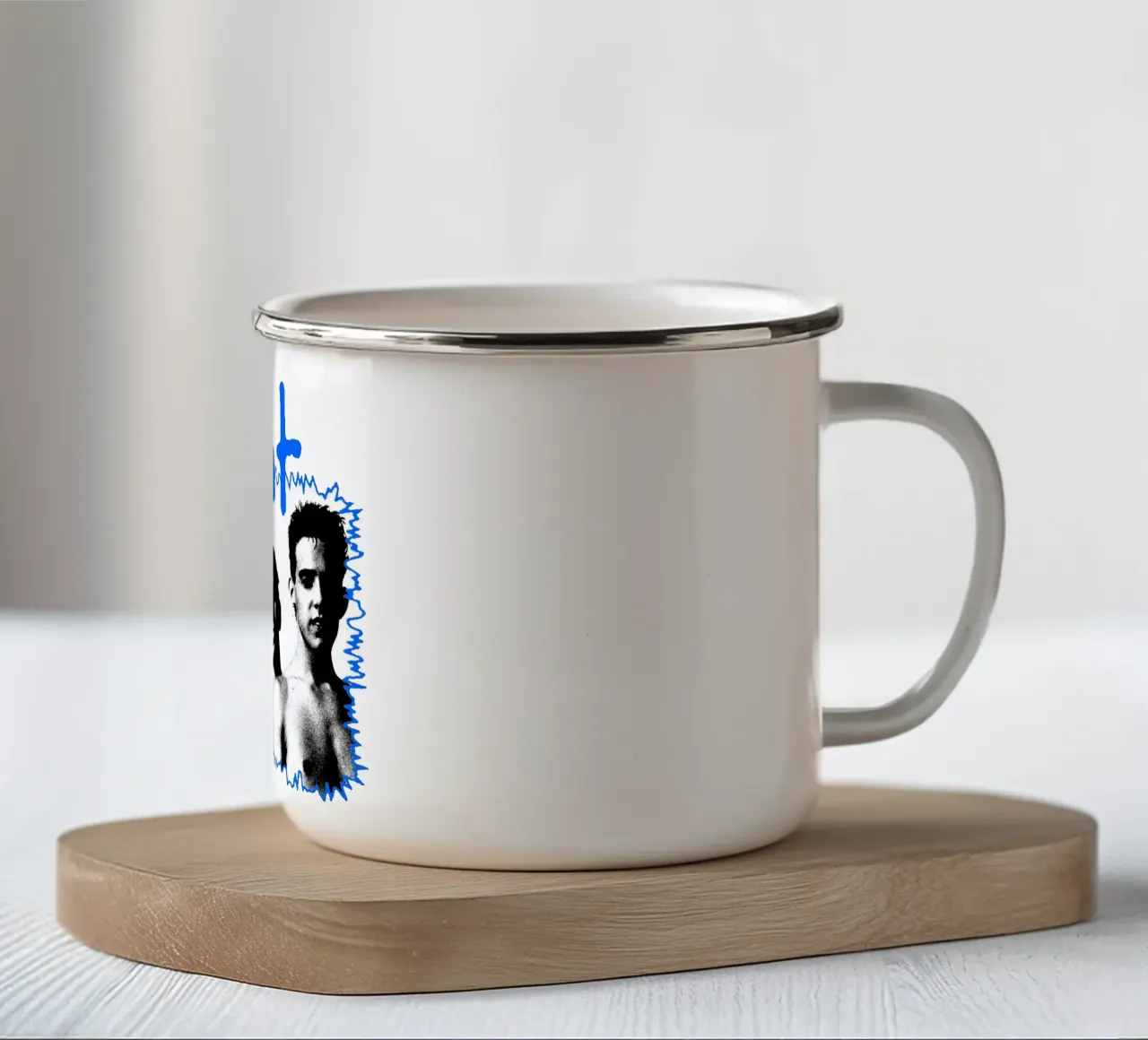 Silhouette Stile Folk - Slint tazza in smalto da mannys_artt