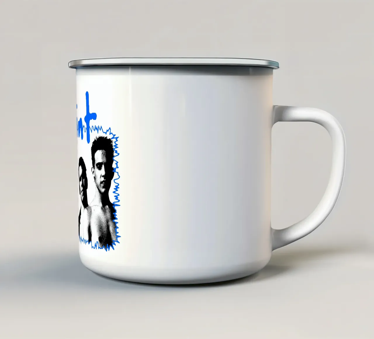 Silhouette Stile Folk - Slint tazza in smalto da mannys_artt