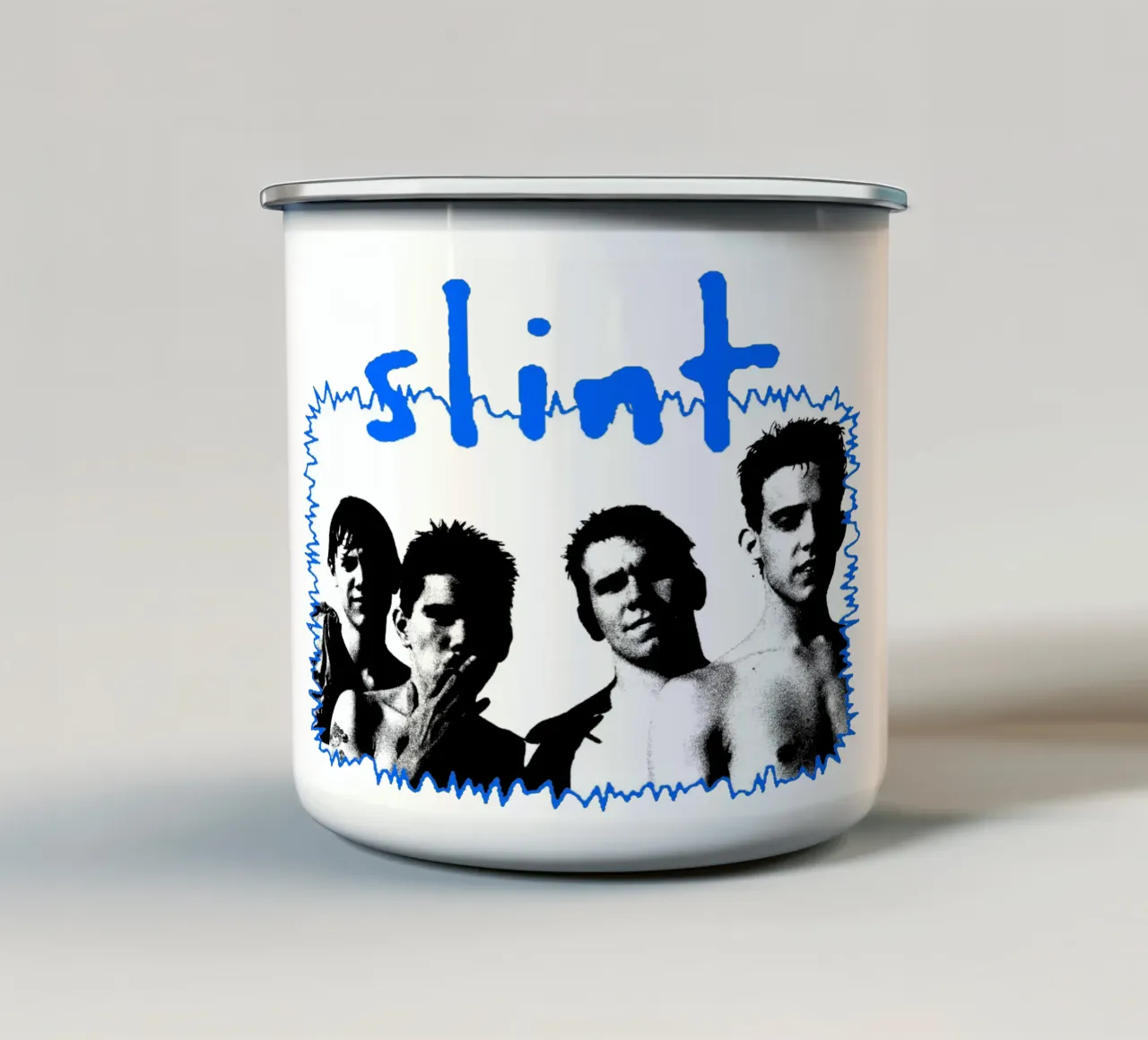 Silhouette Stile Folk - Slint tazza in smalto da mannys_artt