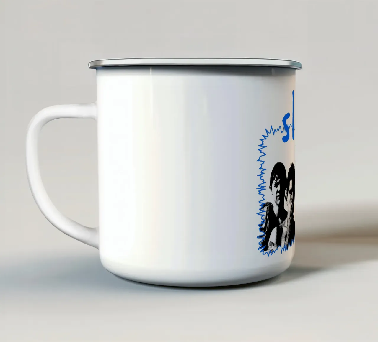 Silhouette Stile Folk - Slint tazza in smalto da mannys_artt