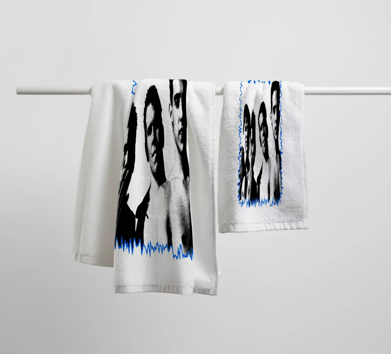Silhouette Style Folk - Slint towel by mannys_artt