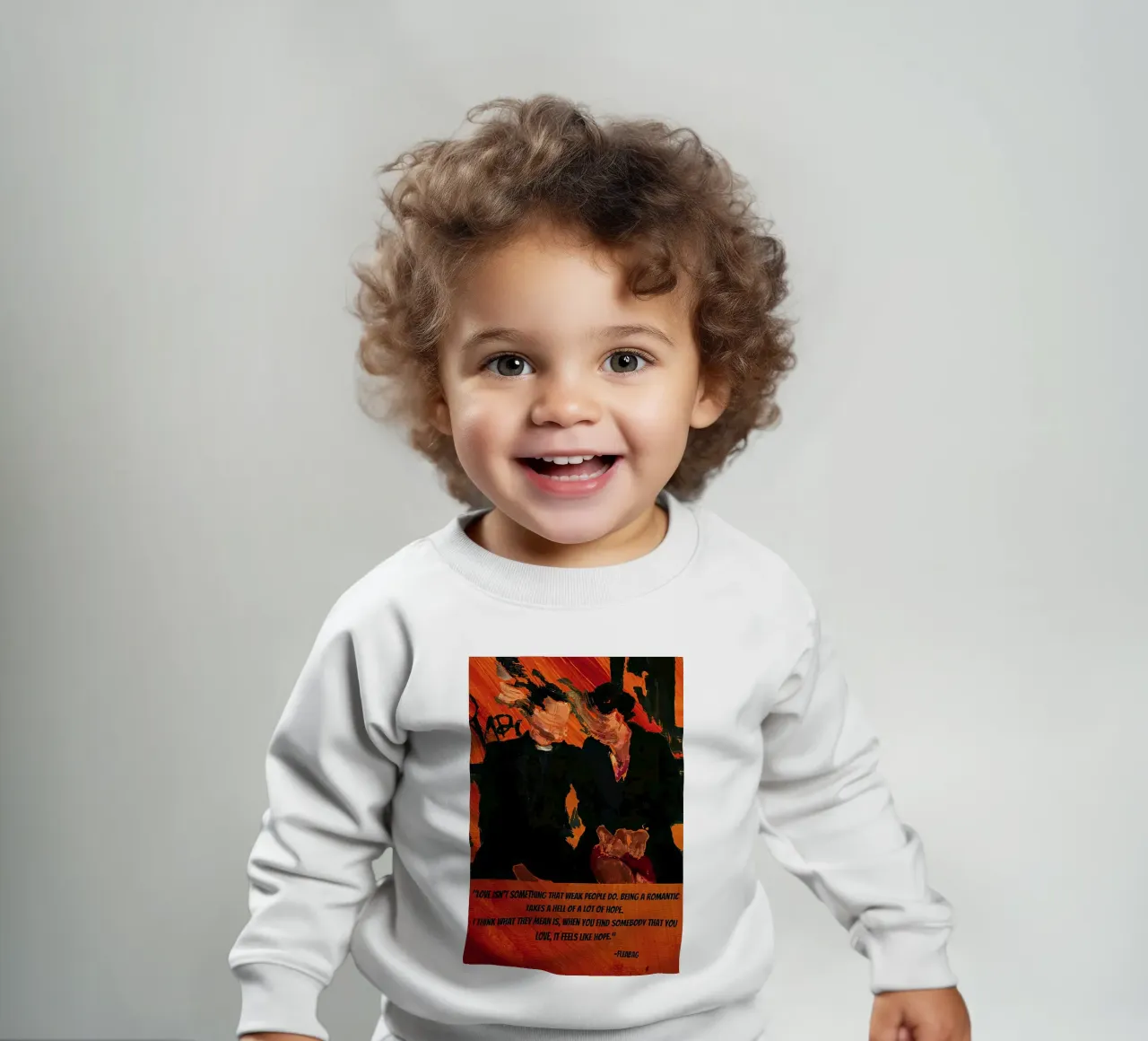 Love Is Not Something Fleabag Poster felpa neonato da JAMYETY